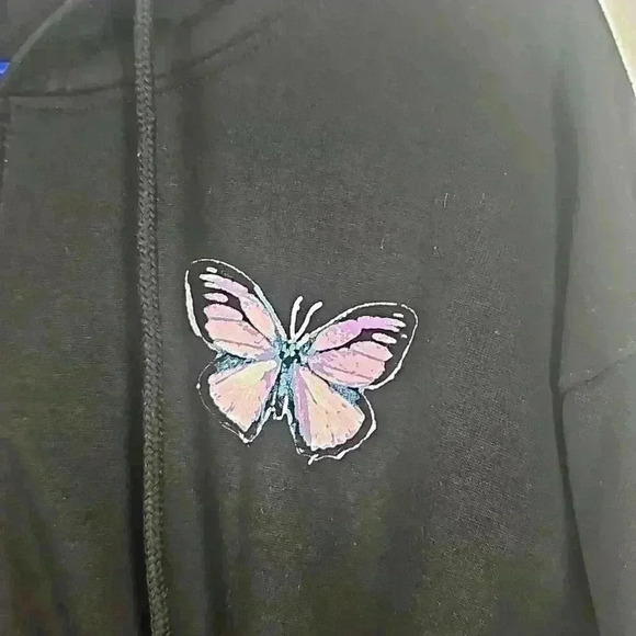 Faded Rose Cropped hoodie - Picture 2 of 9